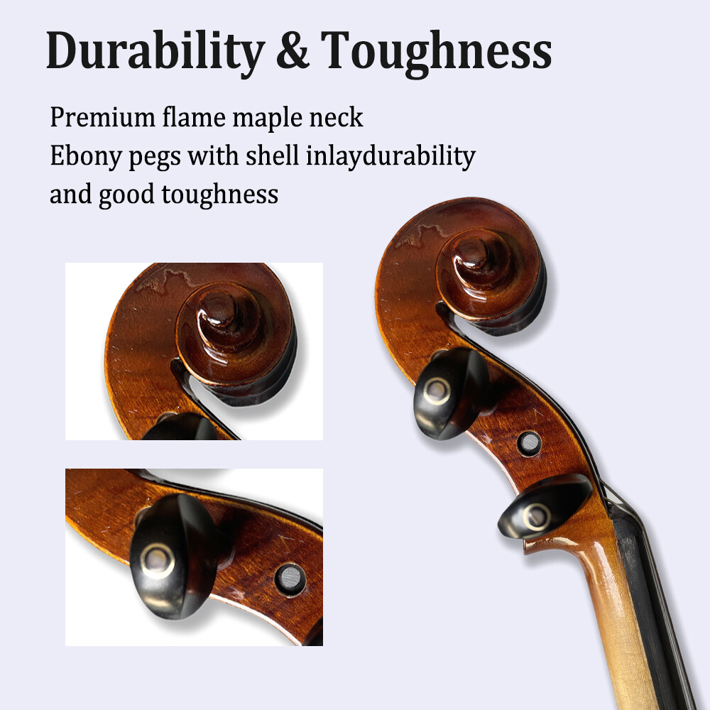 #special offer 3/4 Size Violin Kit 4 String Solid wood Violin Ebony Maple
