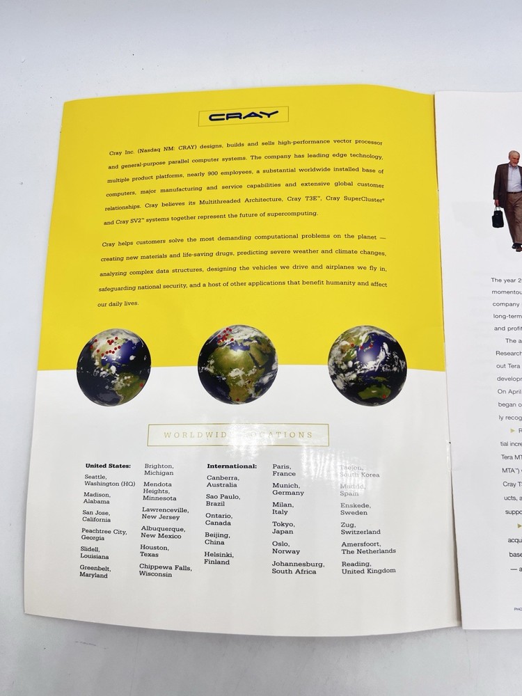 Cray Supercomputers 2000 Annual Report - Expanding Science Engineering Vintage