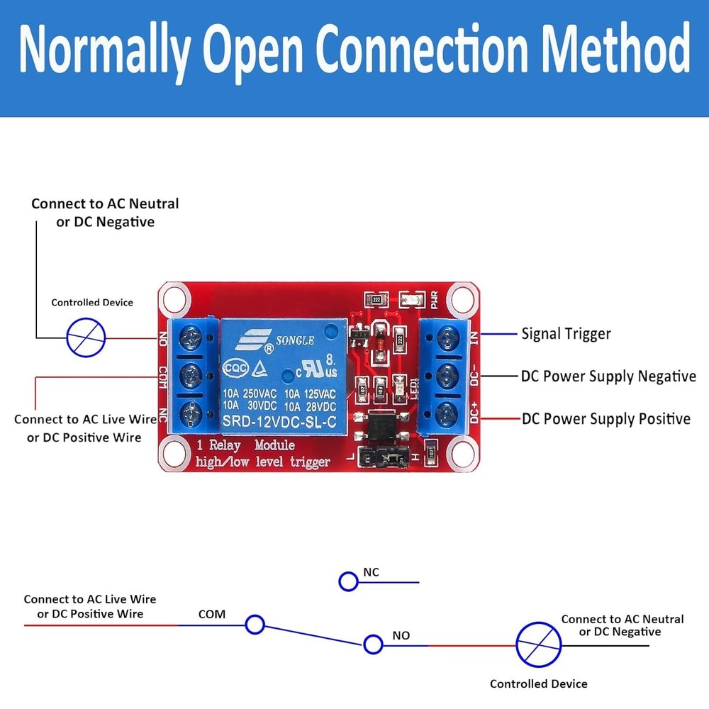 4pcs 12V Relay Module with Optocoupler Isolation for Safe High/Low Level Control