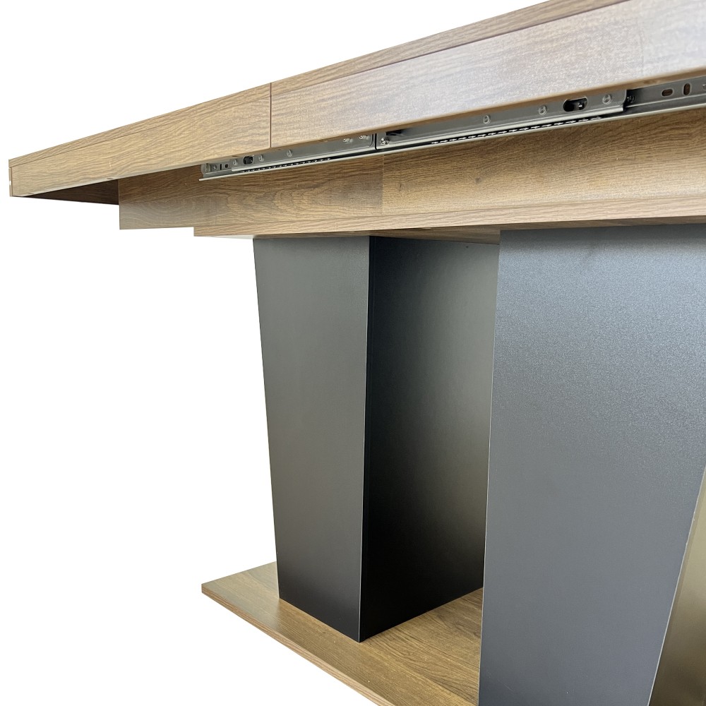 Extendable Wooden Dining Table for 4 10 People Modern Expandable Kitchen Table