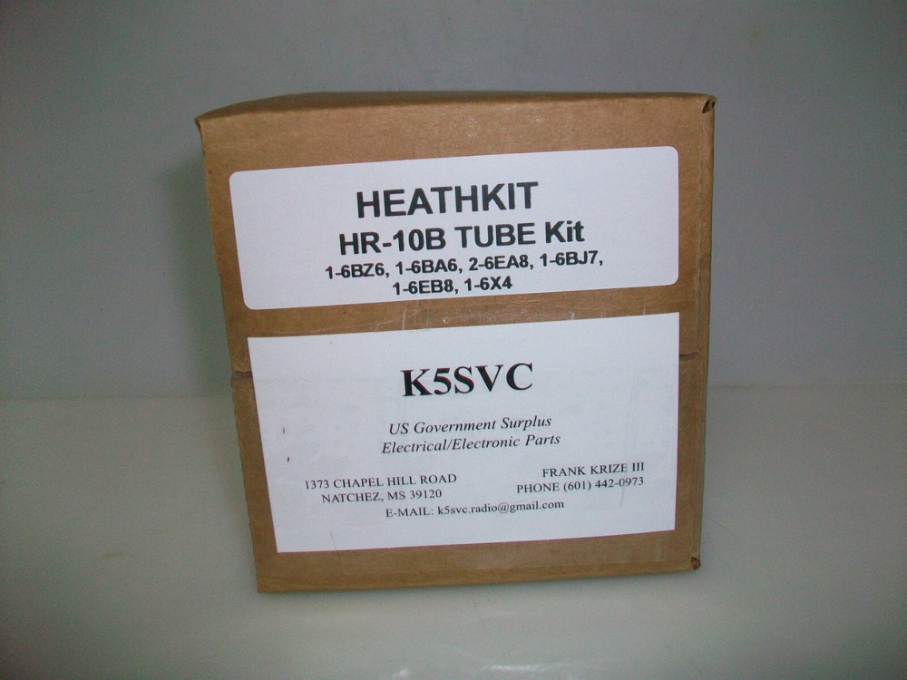 HEATHKIT HR-10B TUBE KIT