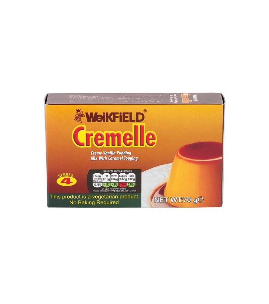 Weikfield Cremelle Pudding Mix - 70g - (pack of 2)