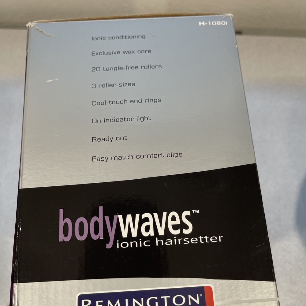 Remington Body Waves Ionic Hot Rollers Wax Core H-1080i Open Box Never Used Hair