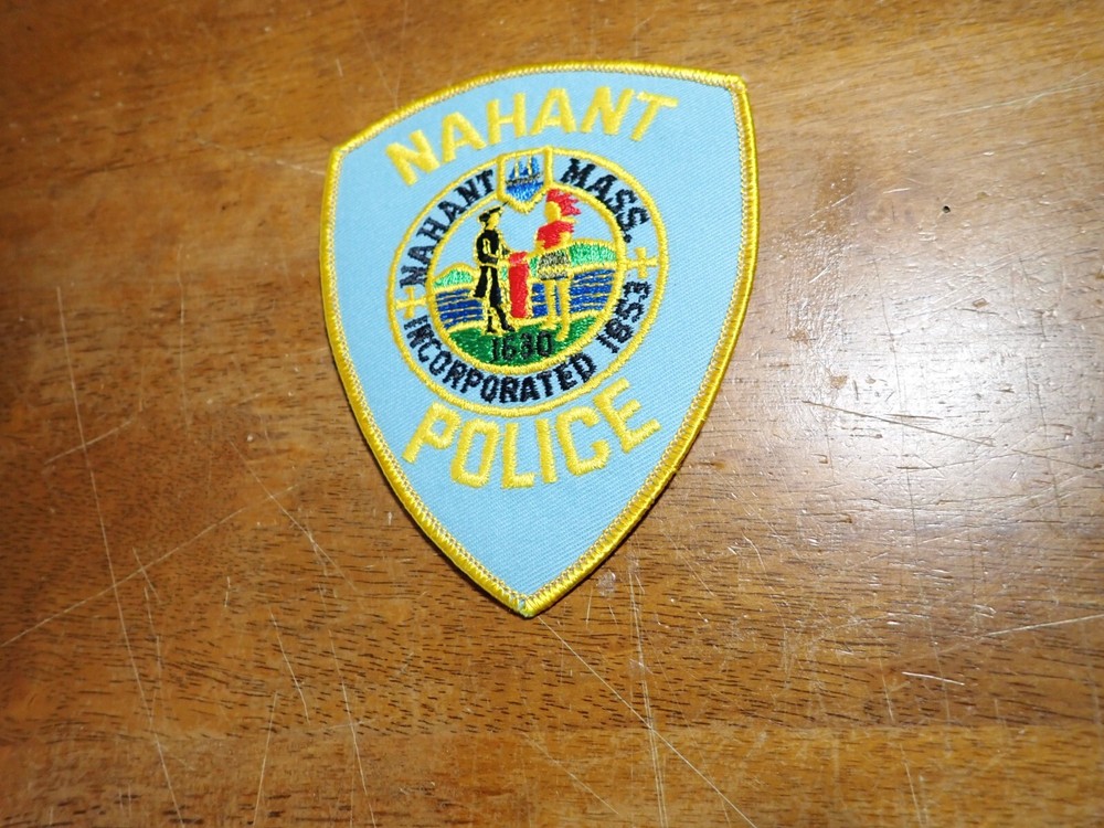 NAHANT CAPE COD  MASSACHUSETTS EARLY VEST OBSOLETE PATCH BX AAA #15