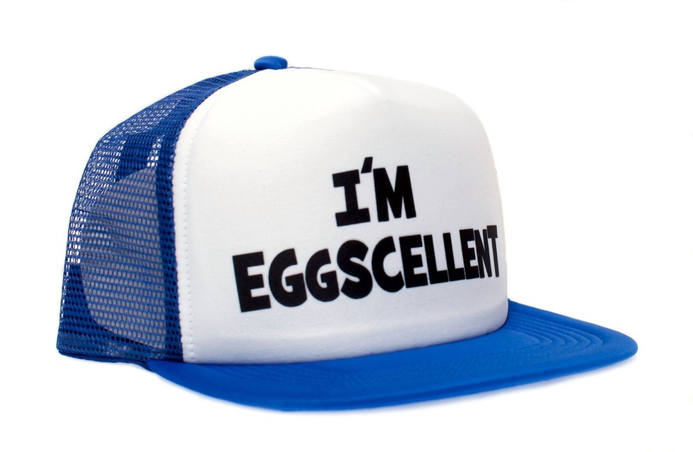 Regular Show- I'm Eggscellent Hat Royal Flat Cap Eggcelent Excellent