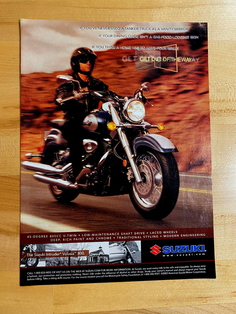 2003 Print Ad Suzuki Intruder 800