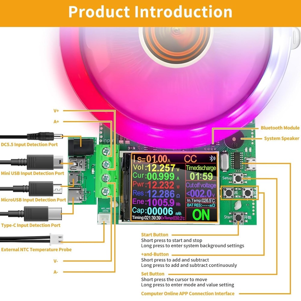 200V Battery Load Tester with Adjustable Constant Current & Intelligent Control