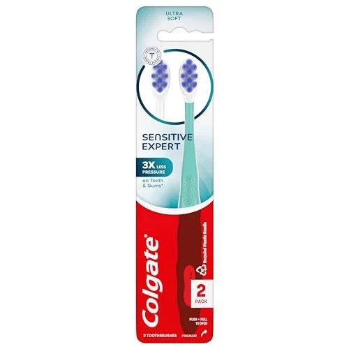 Open Box - Colgate Sensitive Expert Ultra Soft Toothbrush Sensitive Teeth, 2 CNT