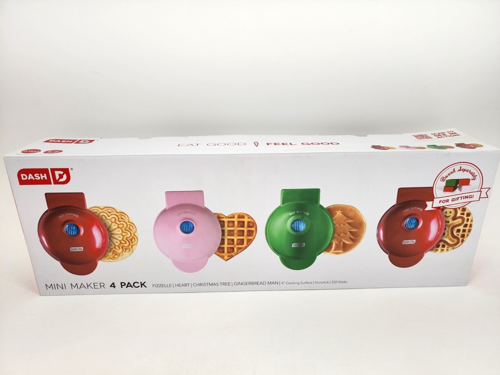 Dash Holiday Mini Maker (Pack of 4)