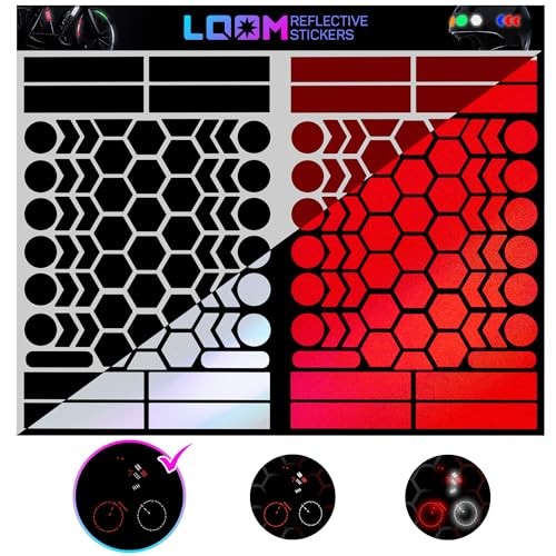 Reflective Stickers | 134pc Engineer BlkRed | Reflective Engineer_2black-red