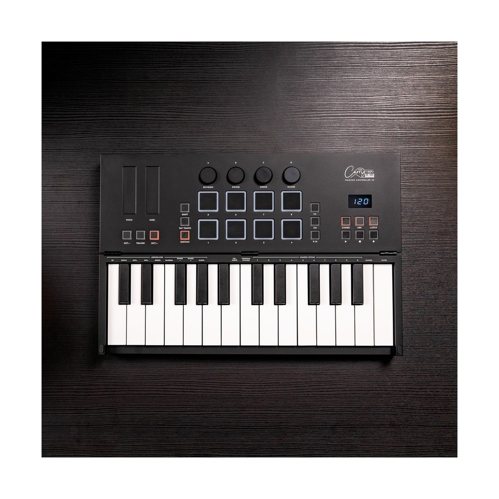 Folding MIDI Controller 25 - MIDI Over Bluetooth &USB Ultra-Portable Keyboard...