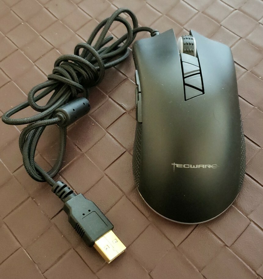 Tecware Torque Competition Grade Gaming Mouse Lighted Wired Tested Works