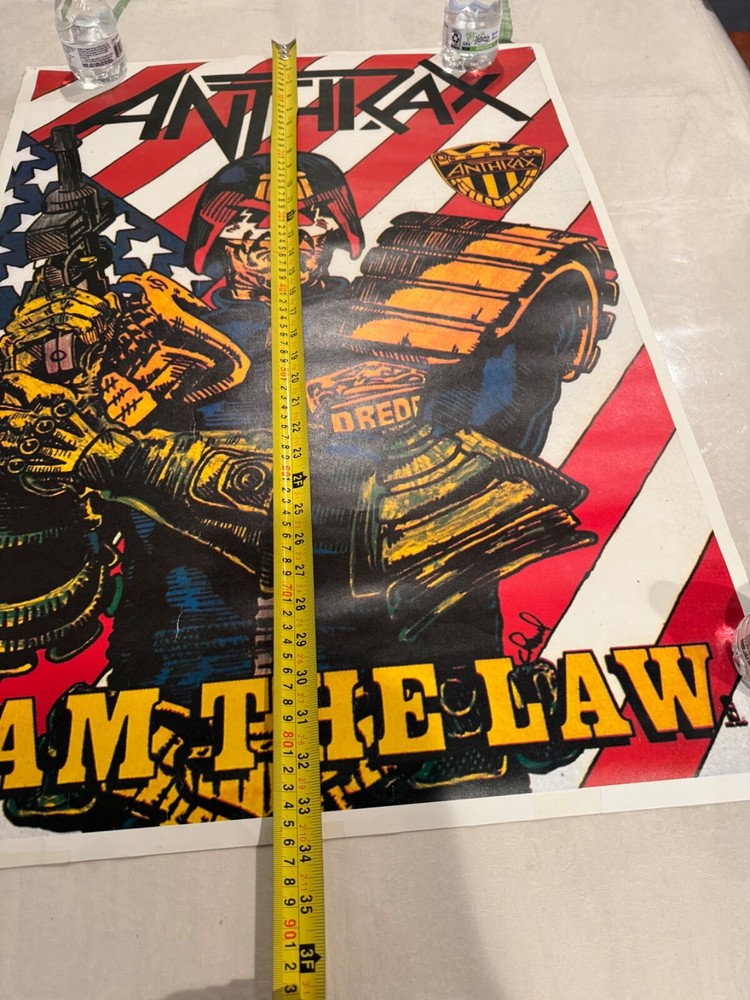 ANTHRAX I AM THE LAW POSTER ORIGINAL
