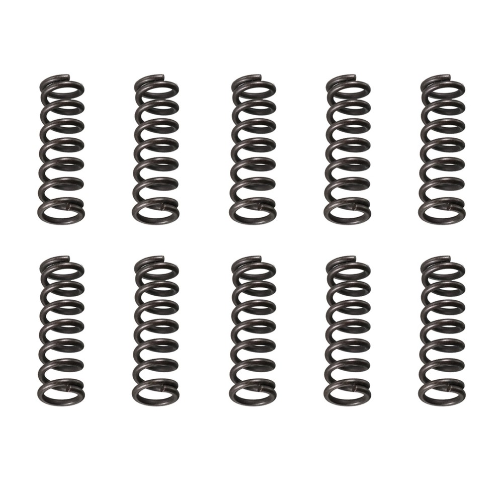 10Pcs 1.2x8x25mm(DxODxL) Compression Spring Black Spring Steel Extension Spring