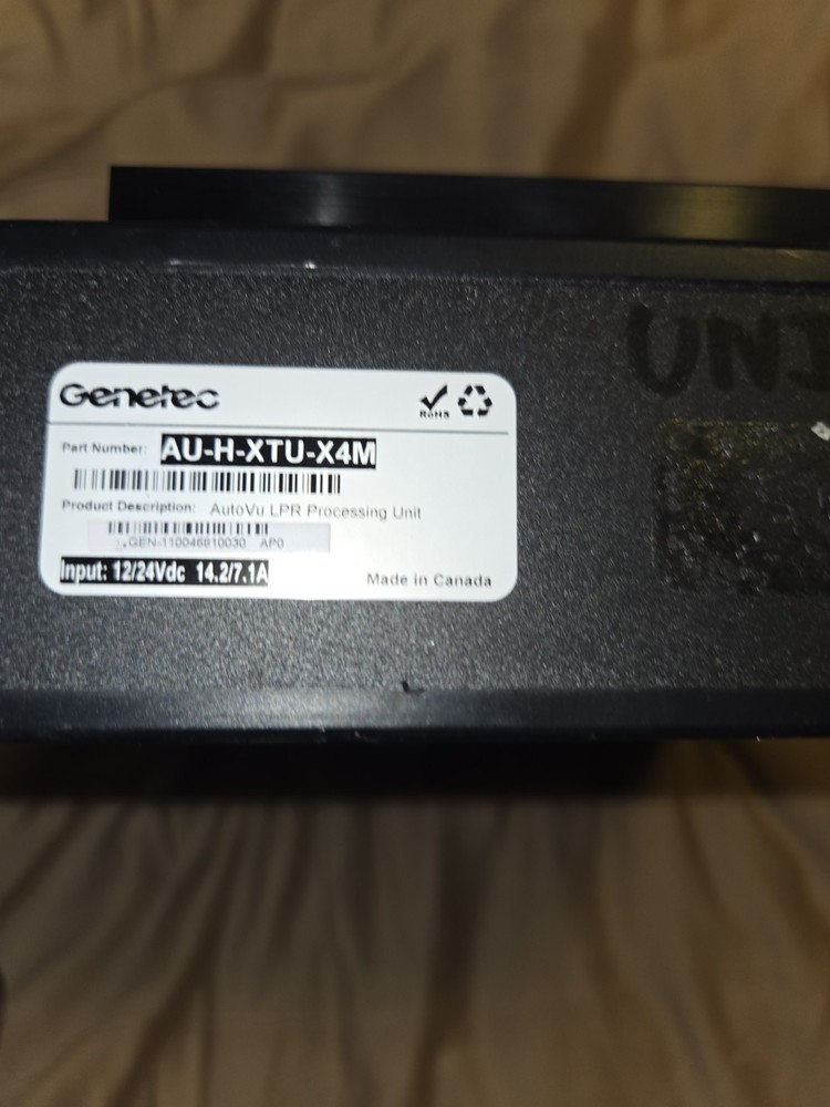 Genetec AutoVu LPR Processing Unit - AU-H-XTU-X4M