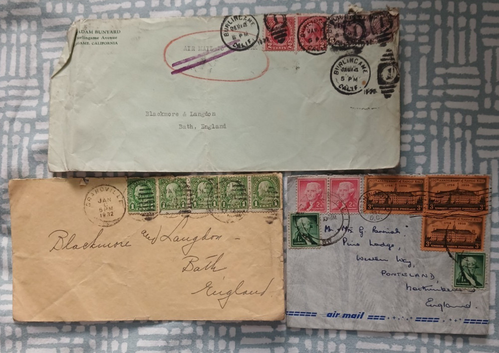 World stamp envelope postal covers x 9