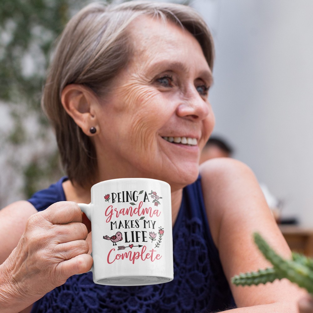 Being a [Title] Makes My Life Complete Mug - Personalized Grandma Gift Name Cup