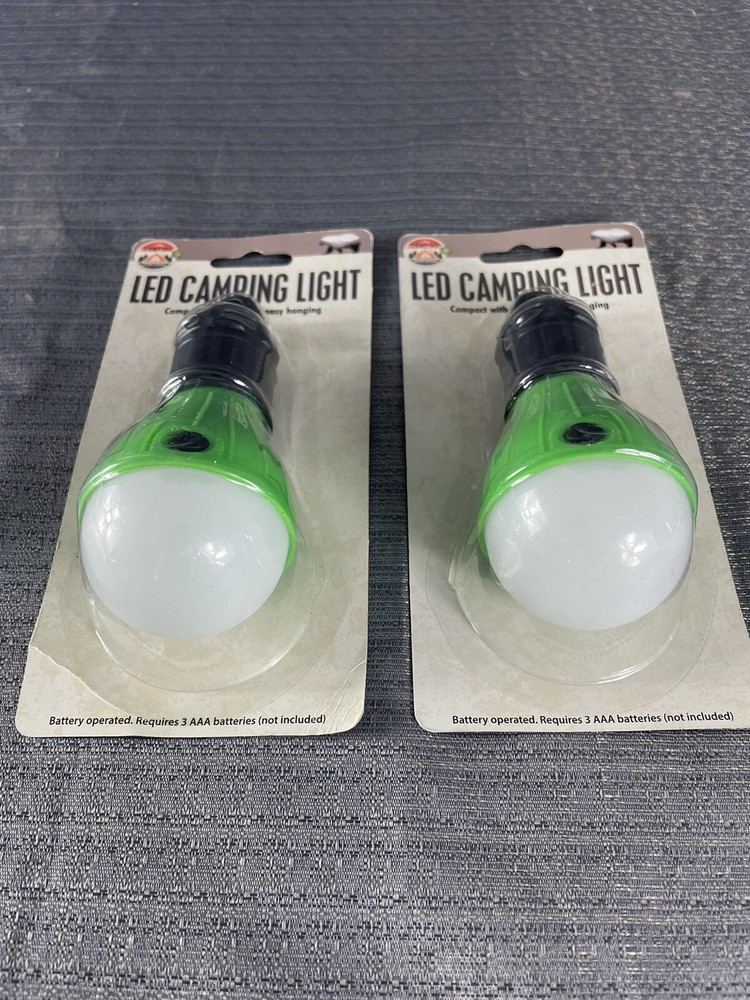 Set of 2 LED Hanging Camping Lights