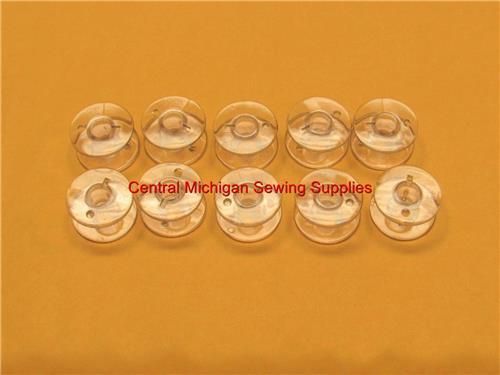 (10 pack) Plastic Bobbins Top Loading Fits Many Models Kenmore 385 Series