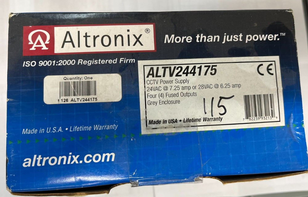 ALTV244175 ALTRONIX CCTV POWER SUPPLY
