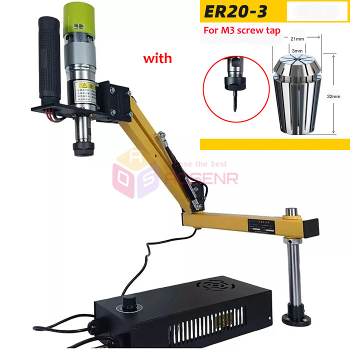 Cantilever Electric Tapping Machine, Swing Arm Tapping Threading Machine M3-M12