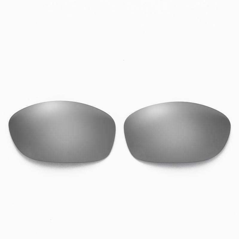 Walleva Two Pairs Polarized Lenses For Oakley Pit Bull - Black + Titanium