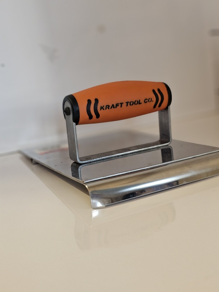 Kraft CF046PF 6" x 8" SS Hand Edger/Groover with ProForm Handle *FLAWED BENT*