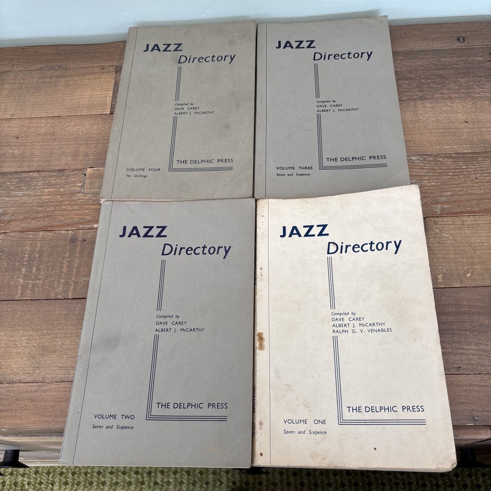 Jazz Directory, Vol 1/2/3 & 4 Compiled By Dave Carey & Albert McCarthy A