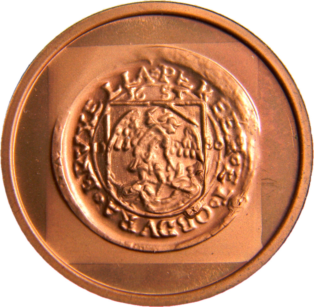 Belgium 1988 Saint Michael Slaying The Devil Copper Token (04926)
