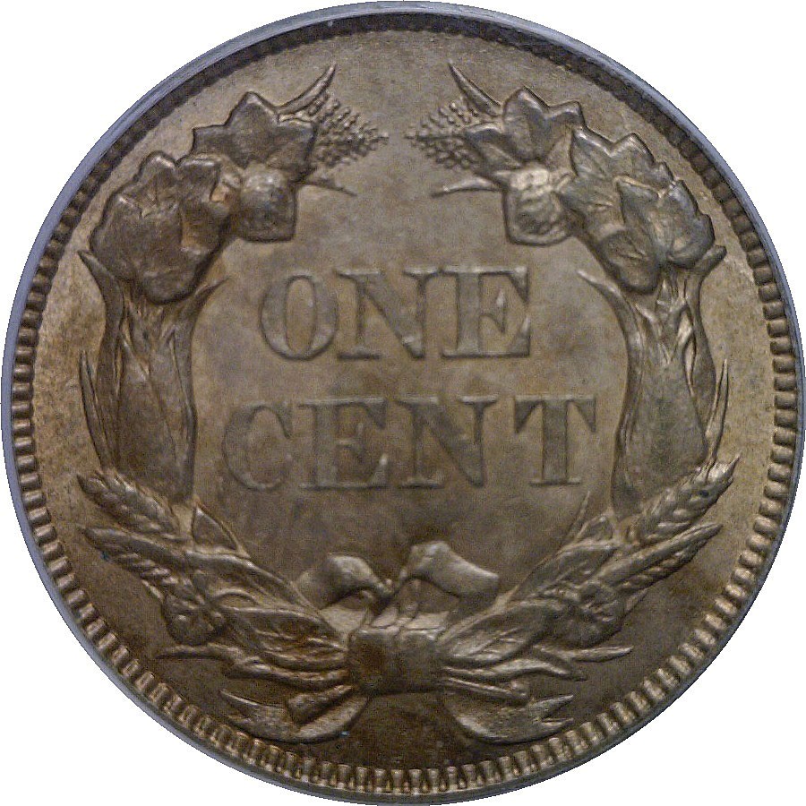 1857 Flying Eagle Cent PCGS MS-62