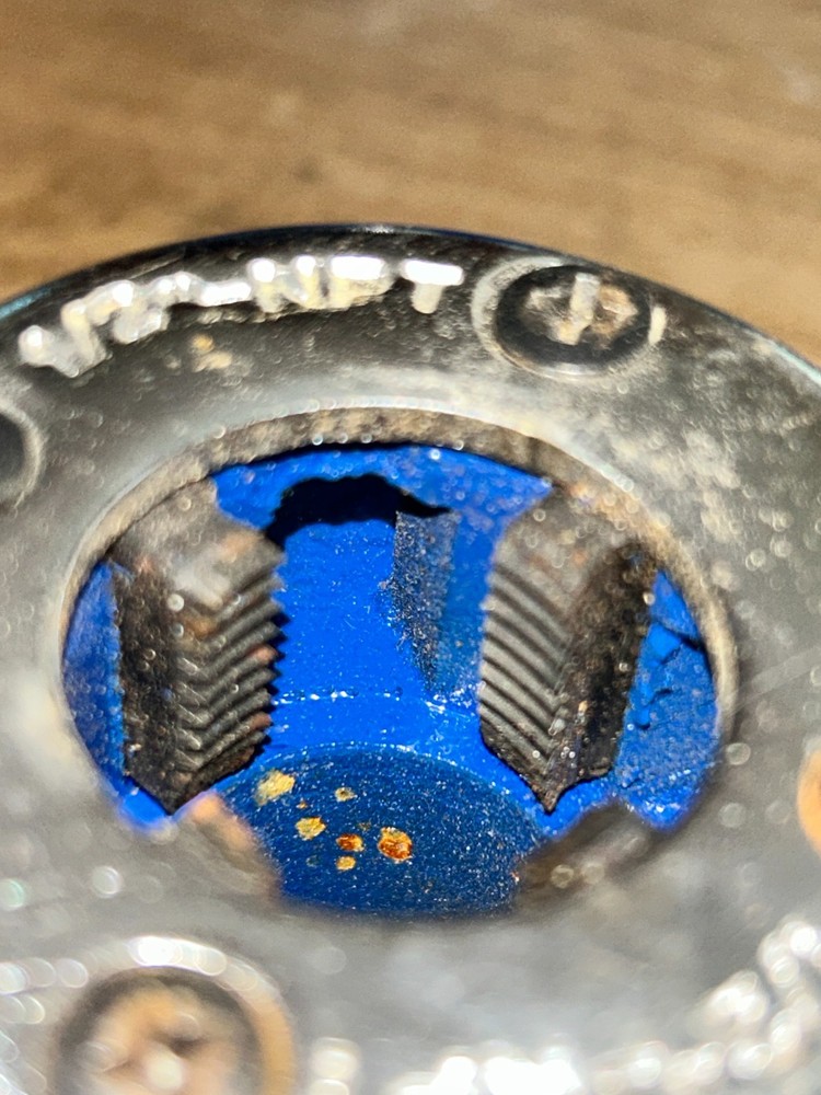 NPT pipe thread die heads 1", 3/4" and 1/2"