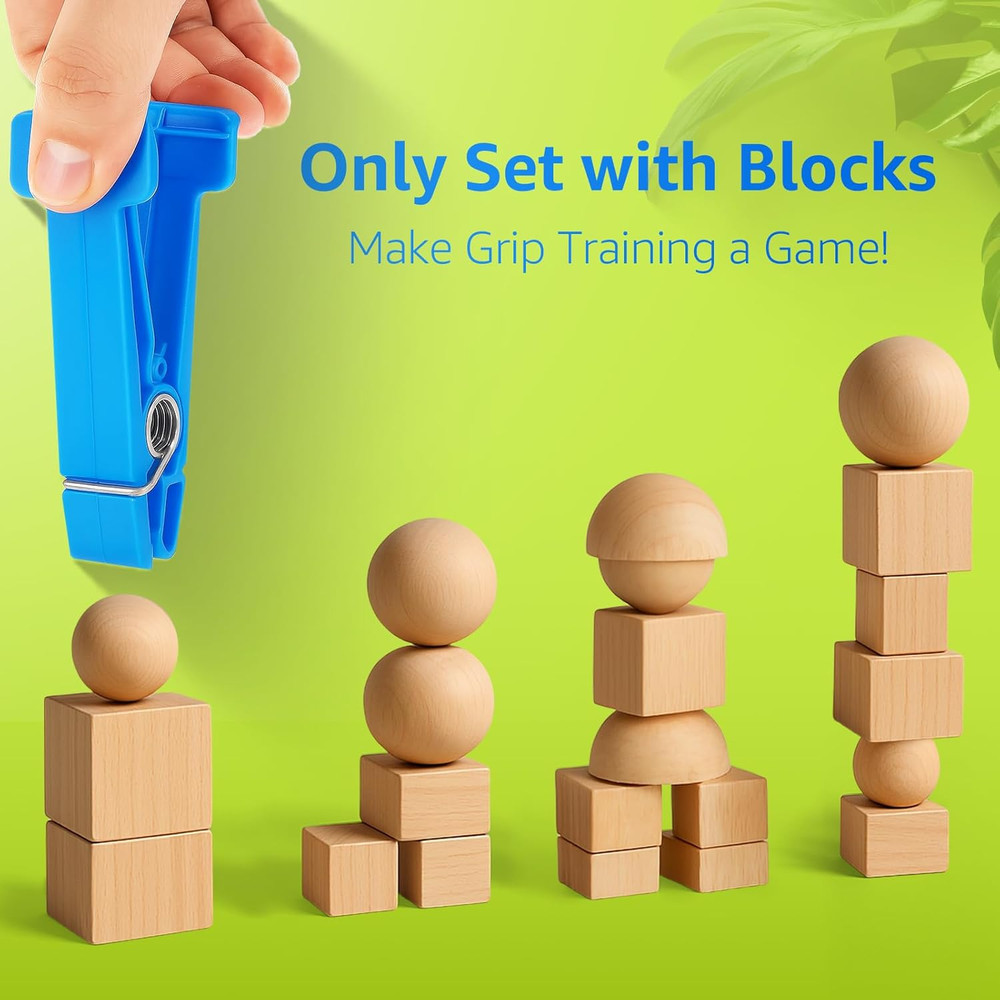 Finger Exerciser Set – 5 Resistance Clips for Hand Therapy, Grip Strength & Dext