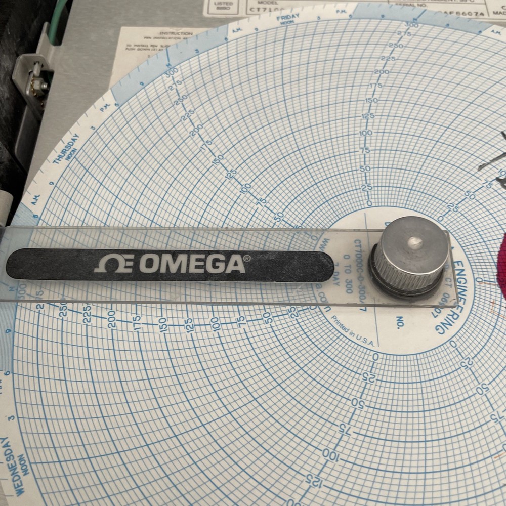 Omega Engineering CT7100 Chart Recorder Used