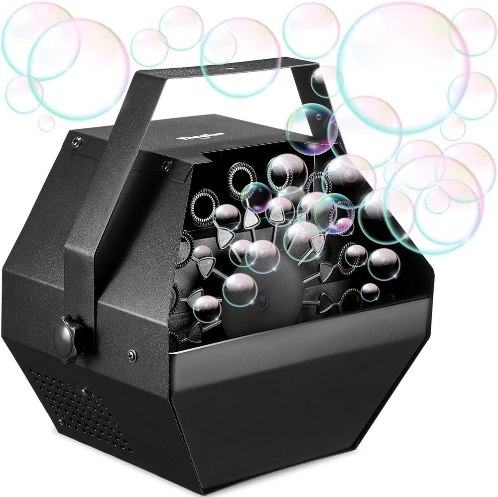 Bubble Machine: 750ML Metal Automatic Bubble Maker, Portable Professional Bub...