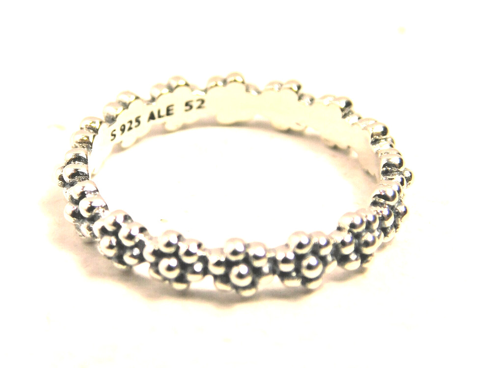 Authentic Pandora Ring, Ring of Daisies Stackable, 191035