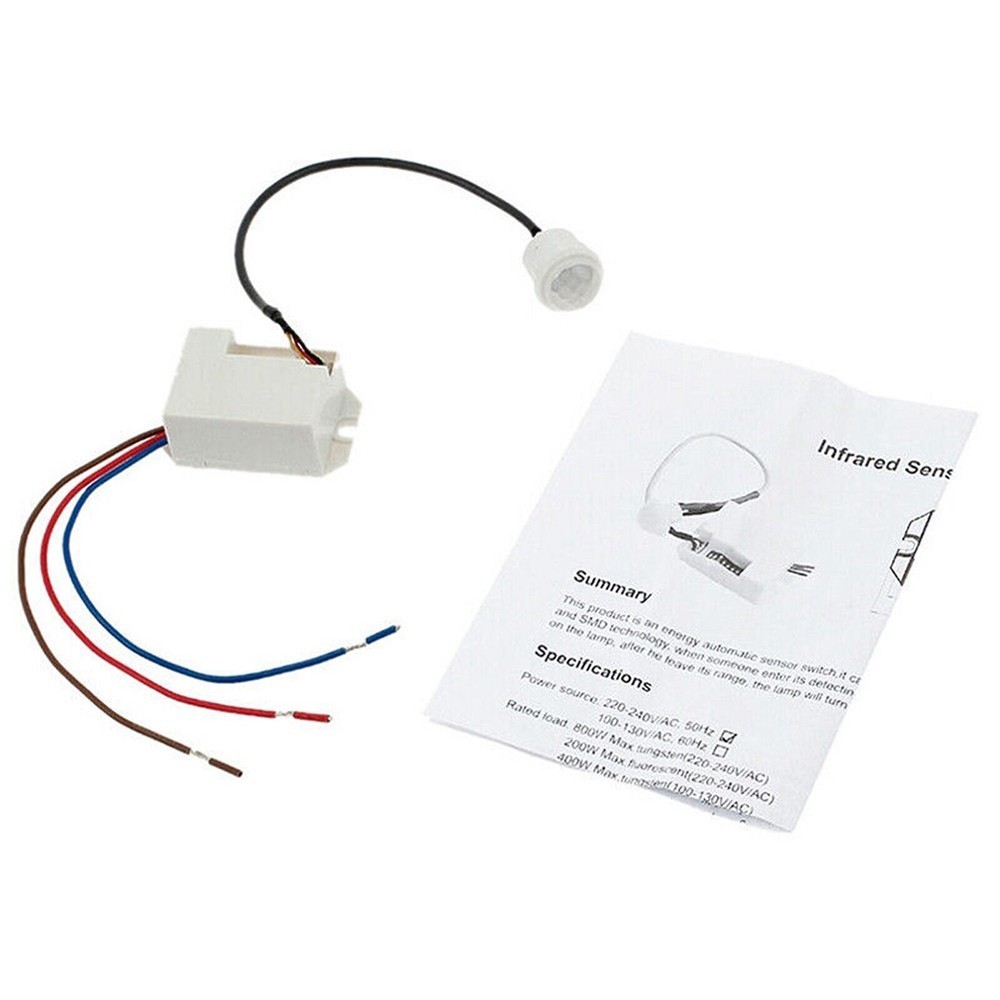 Compact and Lightweight Motion Sensor Switch for Automatic Light Control