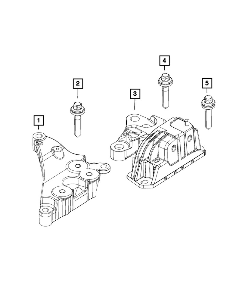 Genuine Mopar Transmission Mount Isolator 68253038AD