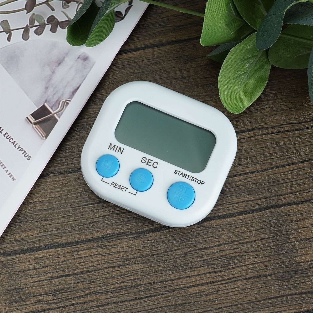 4x Digital Kitchen Timer Magnetic LCD Countdown Stopwatch With Stand Alarm Clock