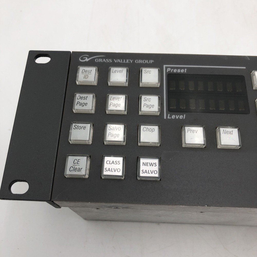 USED Grass Valley Encore/Prelude PMB Control Panel POWER TESTED READ B