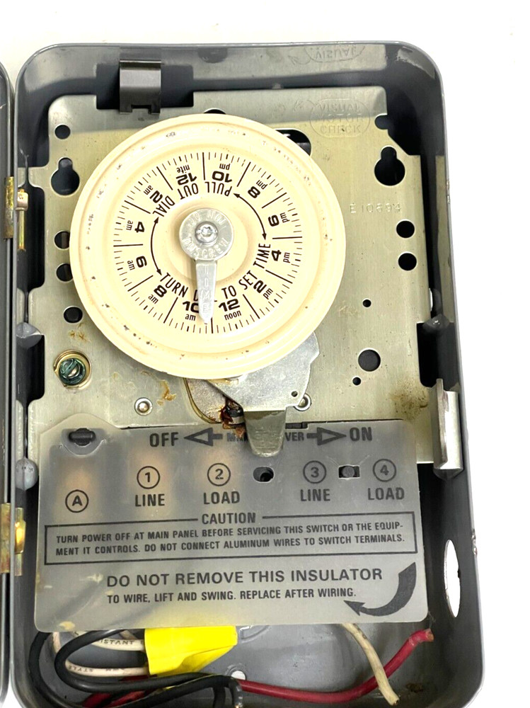 AREA LIGHTING TC101 SINGLE POLE SPST 40 AMP SINGLE THROW INDUCTIVE TIME CLOCK