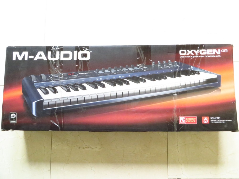 M-Audio Oxygen 49 Key USB MIDI Electronic Keyboard Controller 3rd Gen w/ Manual