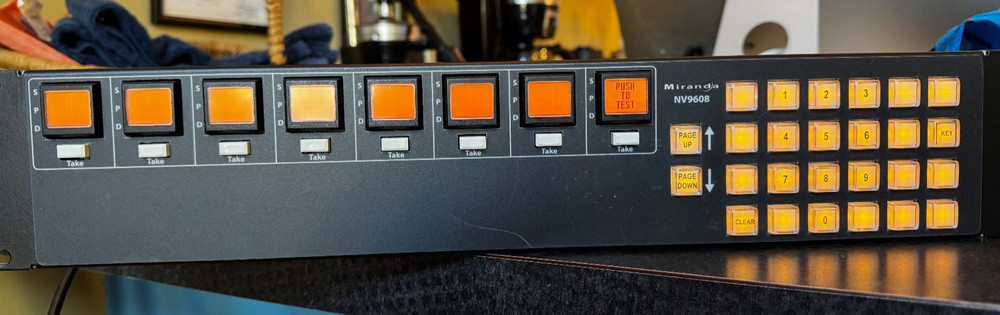 Miranda NV9608 Router Control Panel