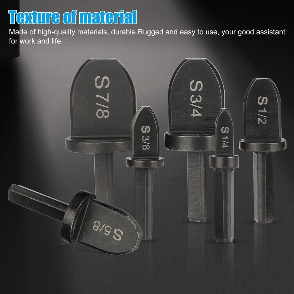 6-Piece Copper Pipe Expander and Swaging Tool Set for HVAC Projects