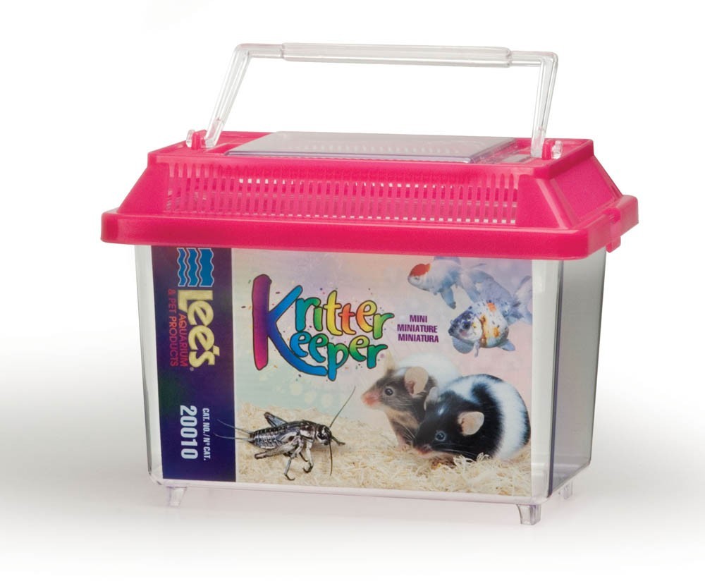 Lee's Rectangular Kritter Keeper Mini with Vented Lid Comes in Assorted Colors