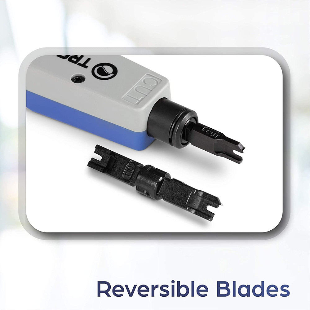 Punch down Tool with 110 and Krone Blade, Insert & Cut Terminations in One Opera