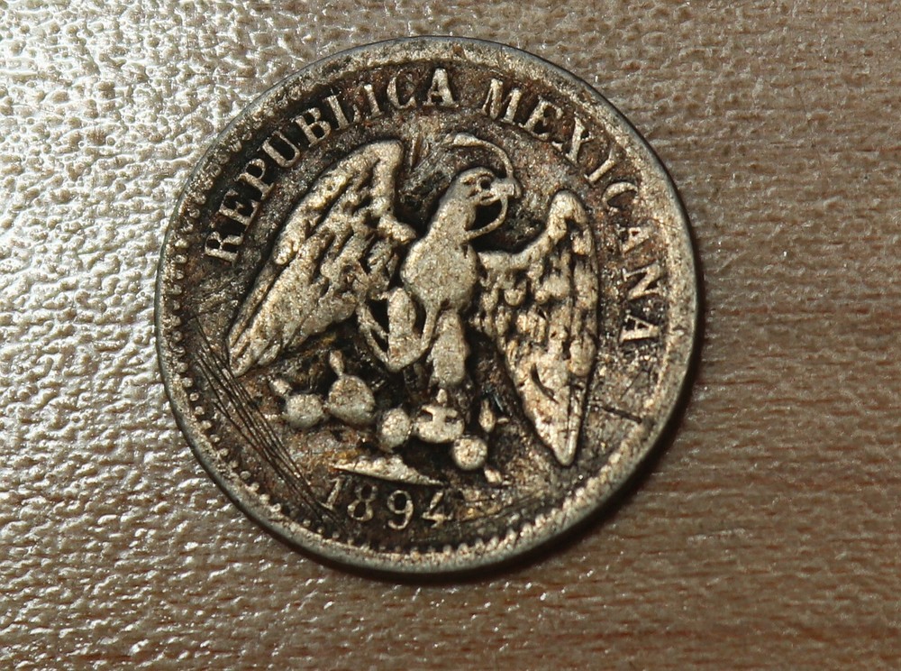 1894 Cn M Mexico 5 Centavos Silver