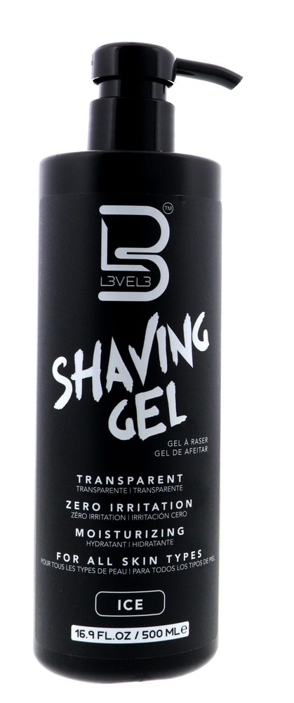 Level 3 Transparent Shaving Gel, Ice, 16.9 oz 2 Pack