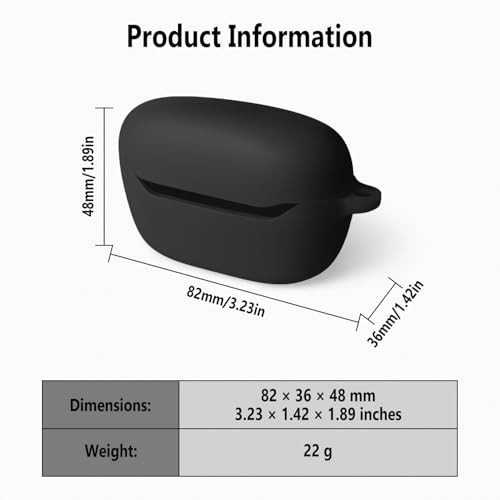 Geiomoo Silicone Case for JBL Endurance Race 2, Soft Flexible Scratch Black