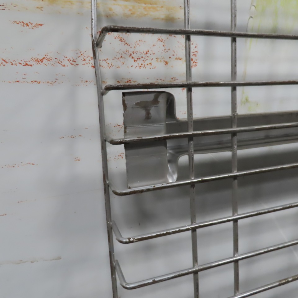 36" x 45" Wide Welded 2 Channel Double Waterfall Pallet Rack Wire Decking