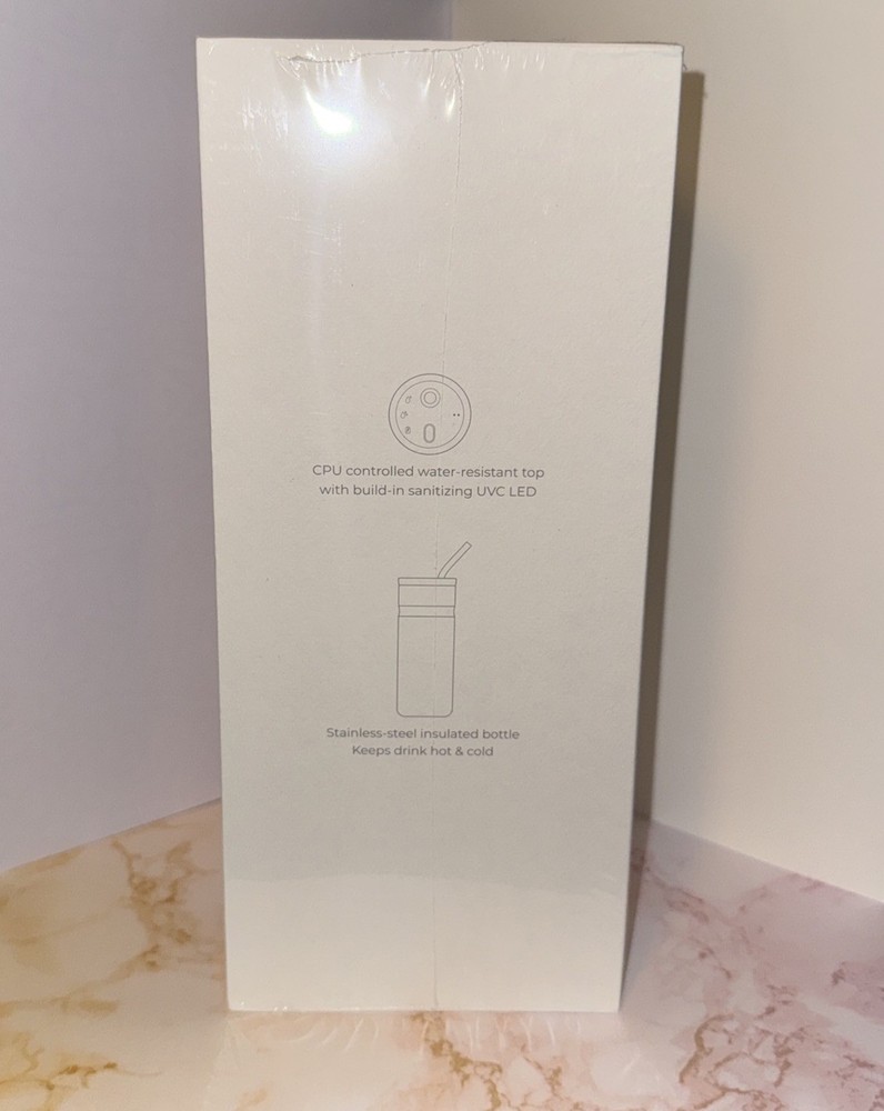 Uvio Self-Purifying Water Bottle - April Blush